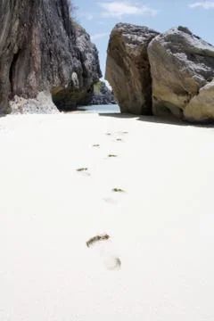 Foot steps Stock Photos