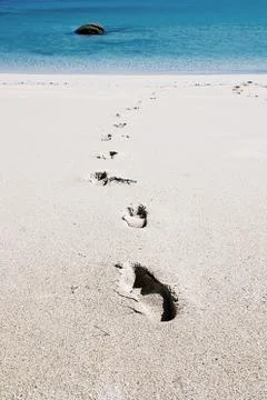 Foot steps Stock Photos