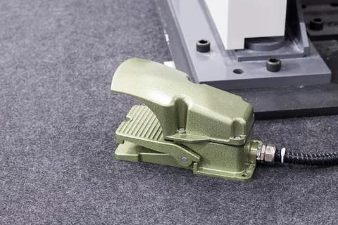 Foot Switch for start / Stop machine operation. Stock Photos
