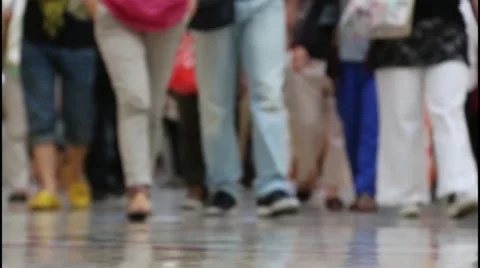 Foot Traffic Stock Footage 40314164