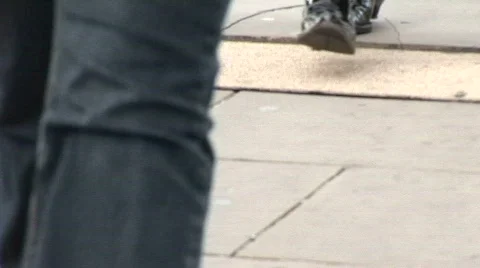 Foot traffic- Office workers Stock Footage 852460