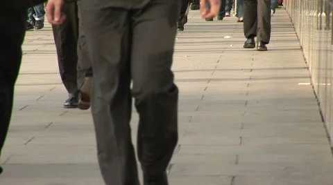 Foot traffic2 Stock Footage 852826