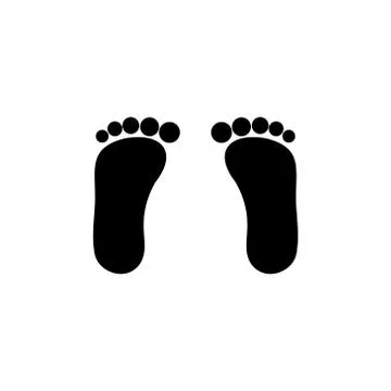 Foot vector logo icon design template illustration 스톡 일러스트