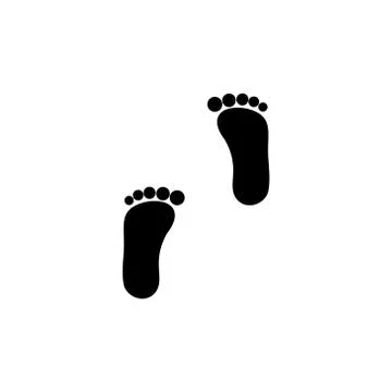 Foot vector logo icon design template illustration Stock Illustration