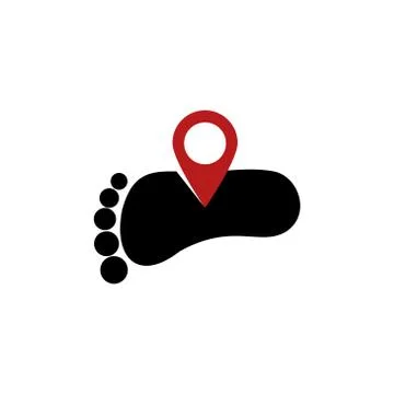 Foot vector logo icon design template illustration Stock-Illustration