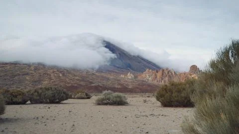 At the foot of the volcano Teide Stock Photos
