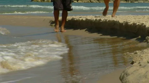 Foot wave 1 Stock Footage 726606