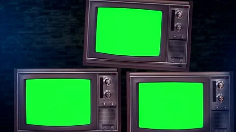 Footage 3 TVs Stockbeeldmateriaal 196143248