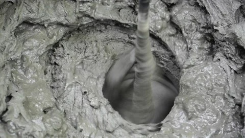 Footage 4K: Mixing of material for facade plastering Stockbeeldmateriaal 155091723