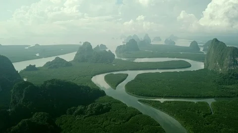  Footage Aerial panorama view Islands , 4K Stock Footage 117567553