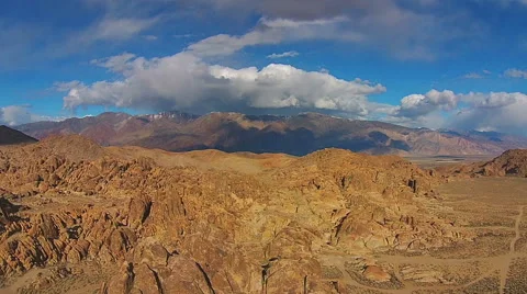 Footage - Ariel View of Beautiful Cloudscape over Mountain Ranges Video stock 48915085