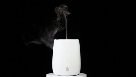 Footage of aroma diffuser dark background Video stock 219820338