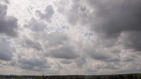 Footage B Roll Timelapse Sky and black cloud. Dark grey storm clouds. Dramatic Stock Footage 152244719
