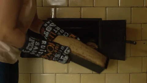 Footage of baking bread. Stock Footage 104858565