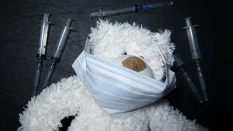 Footage of bear dark background Stock Footage 126513693