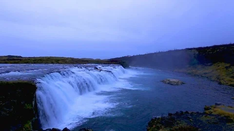 Footage - Beautiful waterfall in Iceland Stock Footage 73502653