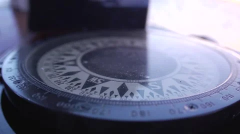 Footage of a boat compass Stock Footage 55531936
