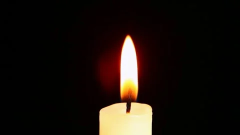 Footage of candle dark background Stock Footage 292103130