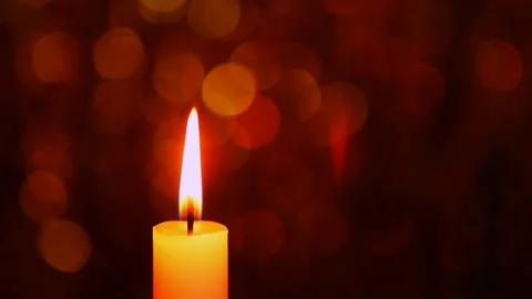 Footage of candle dark background Stock Footage 292236443