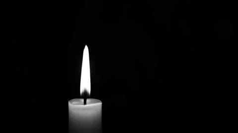 Footage of candle dark background Stock Footage 292236679