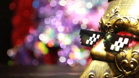 Footage of carnival mask background Stock Footage 298189577