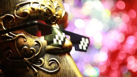 Footage of carnival mask background Stock Footage 298191629