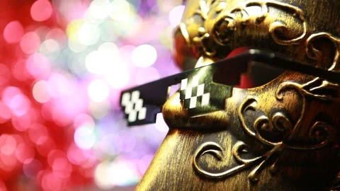Footage of carnival mask background Stock Footage 298191638