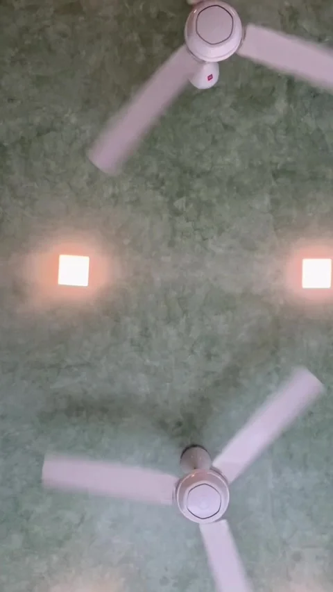 Footage Of Ceiling Fan Constant Movement Vídeos de archivo 345362084