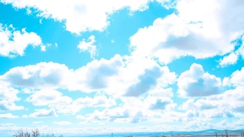 Footage of Clouds moving in the wind shot out in the Mojave desert Stock Footage 86587177