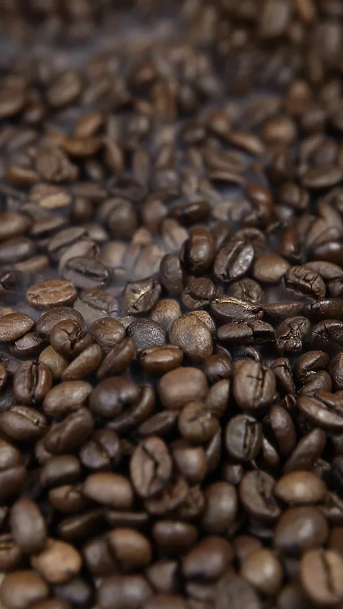 Footage of coffee bean background Stock Footage 285615516