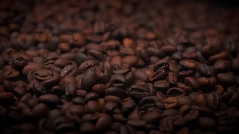  Footage of coffee bean background studio  Stock Footage 296757386