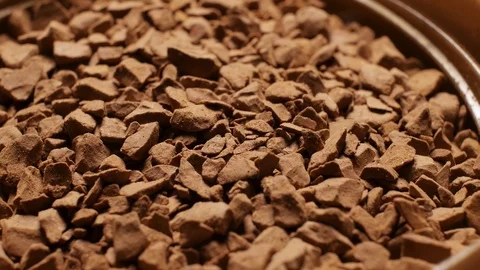 Footage coffee granule rotating background. Stock Footage 104055659