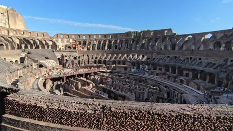 A footage of Colosseum interior Stock Footage 316075646