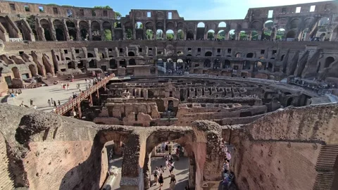 A footage of Colosseum interior Stock Footage 316075703