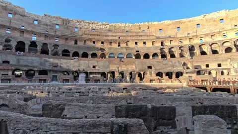 A footage of Colosseum interior Stock Footage 316075780