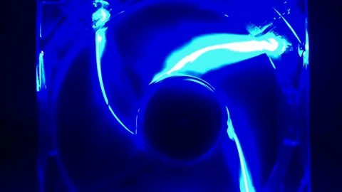 Footage of a computer cooling fan Stock Footage 80540261