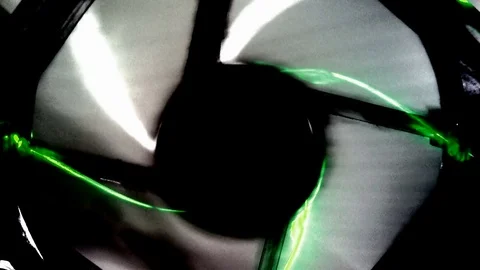 Footage of a computer cooling fan Stock Footage 80542497