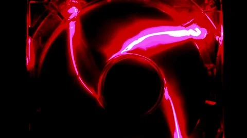 Footage of a computer cooling fan in rotation Stock Footage 90290767