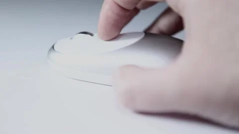 Footage of computer mouse white background Stock Footage 300766289