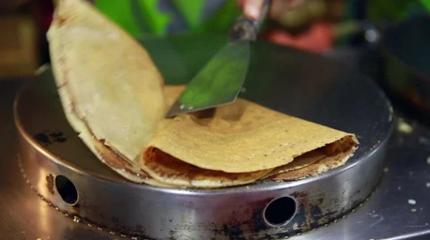 Footage of cook making crape Video stock 59135580