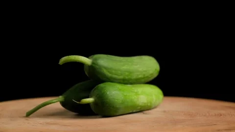 Footage of Cucumbers Rotating Stock Footage 284281450