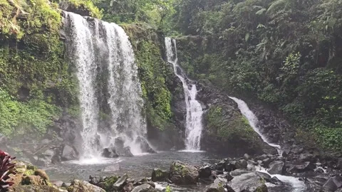 Footage of Curug Jenggala waterfall, Java, Indonesia Stock Footage 287047575