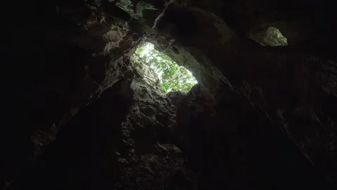 Footage of deep cave. Stock Footage 105655311