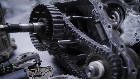 Footage of disassembled automatic transmission Stock Footage 194845188