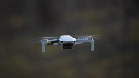 Footage from a Dji Mini 2 hovering slow motion video, stability. Video stock 229542764