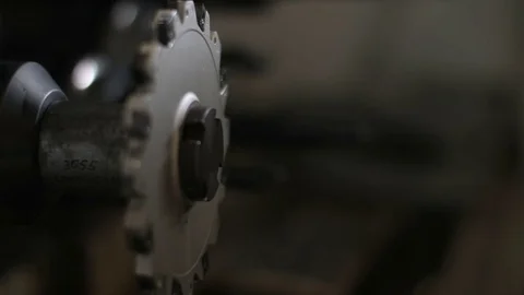 Footage of the drill bits' manufacturing machine Stock Footage 71024151