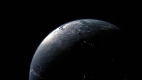 A footage of an Earth in space.  Stock Footage 316831878