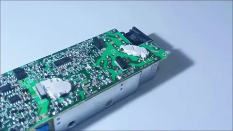 Footage of Electronic Circuit Board Components, Technology Trade War Stock Footage 328567084