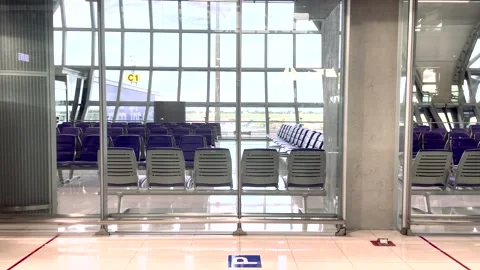 Footage of empty airport . Stock Footage 246801976