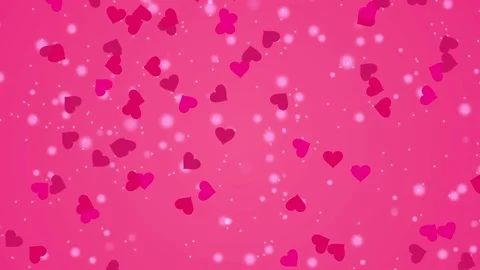 Footage Falling hearts on the pink background Stock Footage 71167613